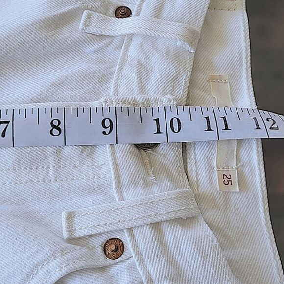 Levi's White Wedgie Fit Ankle Jeans size 25 - Picture 12 of 16
